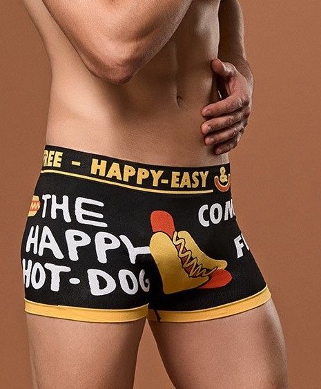 Luigi Di Focenza Włoskie Męskie BOKSERKI Happy Hot-Dog