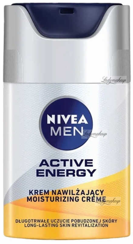 Nivea - Men - Active Energy - Moisturizing Creme - Nawilżający krem do twarzy dla mężczyzn z kofeiną - 50 ml