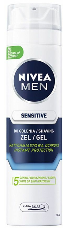 Nivea Men Sensitive łagodzący 200ml żel do golenia