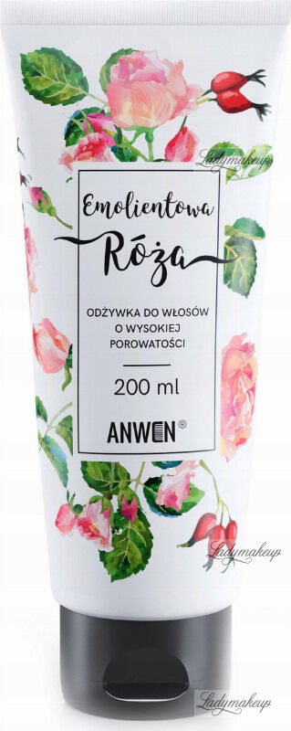 ANWEN - Emolientowa Róża - Odżywka do włosów o wysokiej porowatości - 200 ml