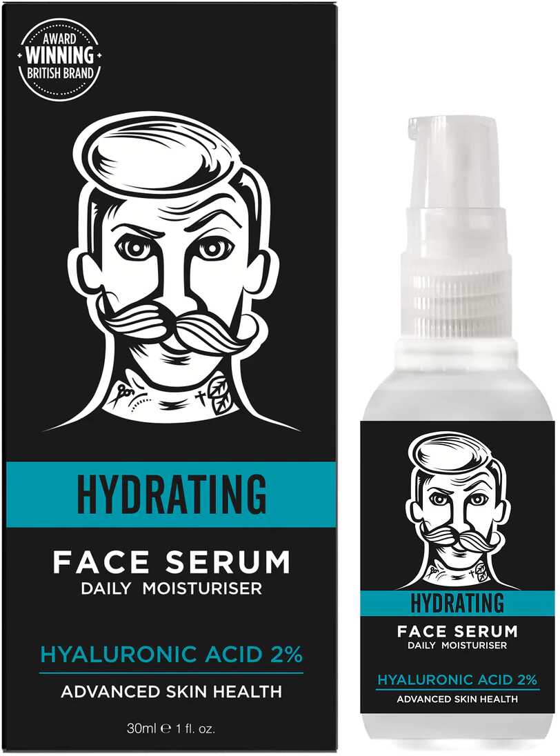 Barber Pro Hydrating hyaluronic acid serum - głęboko nawilżające serum do twarzy z kwasem hialuronowym 30ml