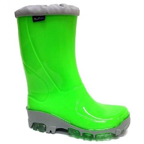 Muflon Renbut 23_492 33_492 kalosze kaloszki gumiaki dla dzieci zielony fluo