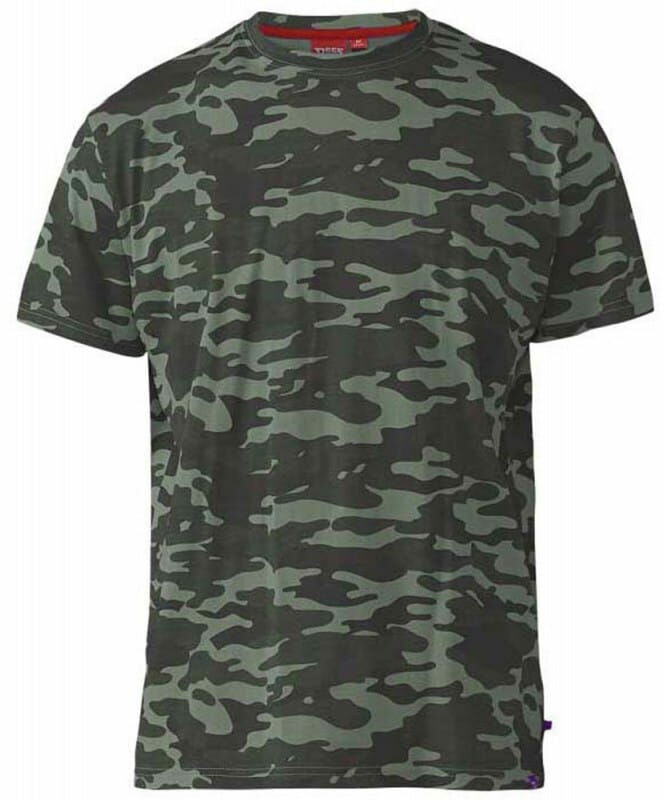 GASTON-D555 T-shirt Zielony Duże Rozmiary