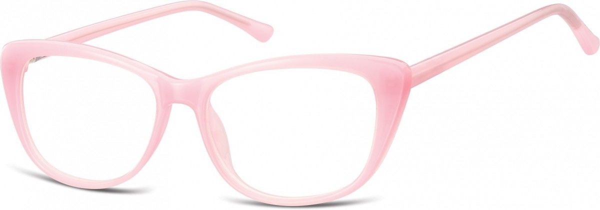 Sunoptic Okulary oprawki korekcyjne Kocie Oczy zerówki CP129B różowe