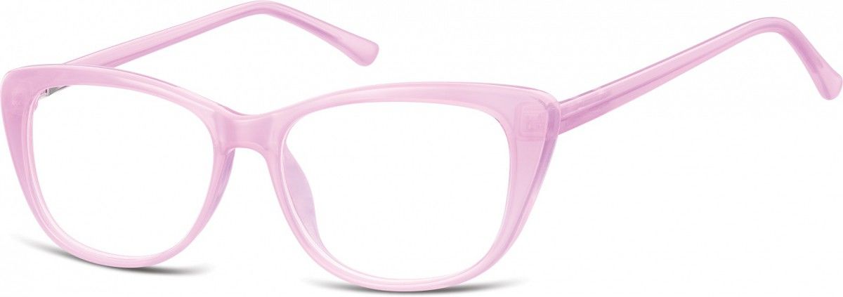 Sunoptic Okulary oprawki korekcyjne Kocie Oczy zerówki CP129C jasno fioletowe
