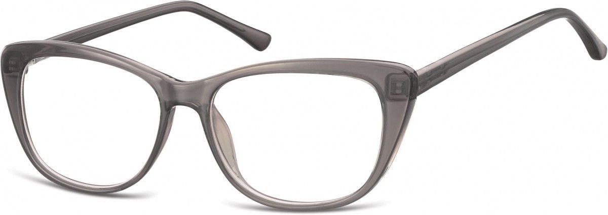 Sunoptic Okulary oprawki korekcyjne Kocie Oczy zerówki CP129D szare