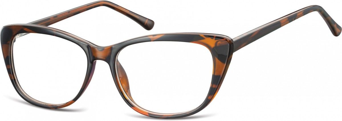 Sunoptic Okulary oprawki korekcyjne Kocie Oczy zerówki CP129G szylkret