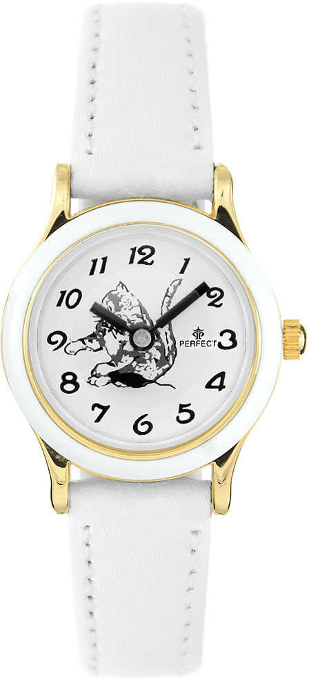 Zegarek na komunię damski PERFECT L195 - Kotek