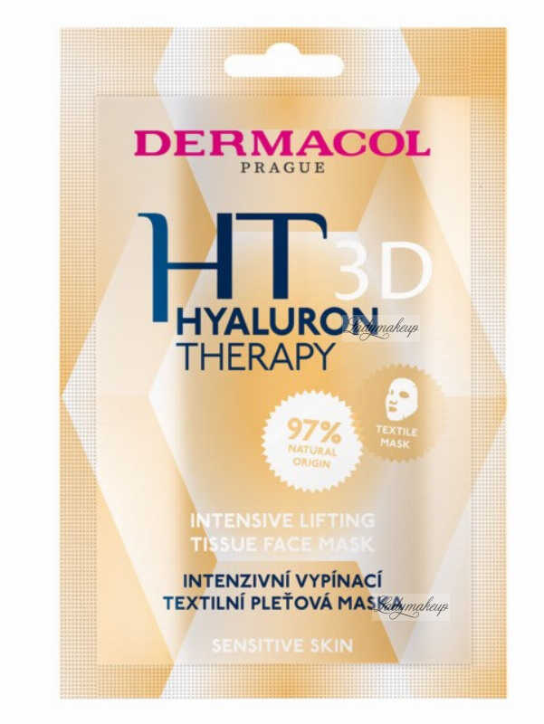Dermacol - Hyaluron Therapy 3D - Intensive Lifting Tissue Face Mask - Maska do twarzy w płacie - Skóra wrażliwa - 1 sztuka