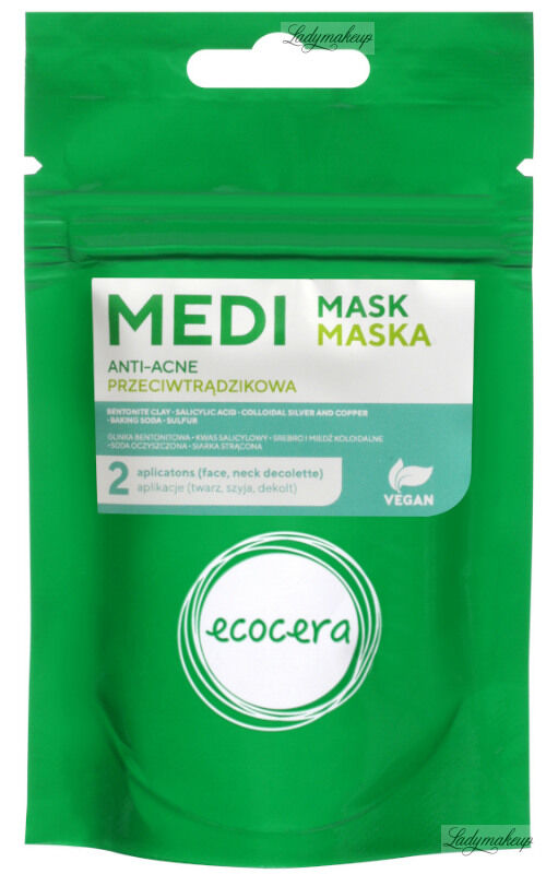 Ecocera - MEDI MASK ANTI-ACNE - Maska przeciwtrądzikowa - 50 g
