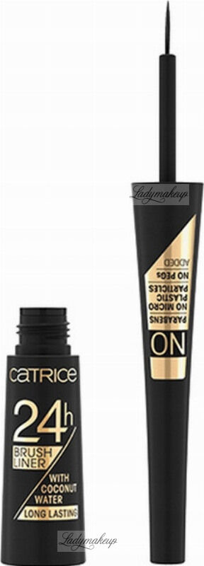 Catrice - 24H Brush Liner - Eyeliner w płynie - 010 Ultra Black