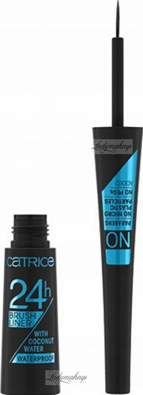 Catrice - 24H Brush Liner - Wodoodporny eyeliner w płynie - 010 Ultra Black Waterproof