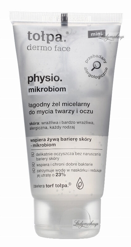 Tołpa - Dermo Face Physio Mikrobiom - Łagodny żel micelarny do mycia twarzy i oczu - 75 ml