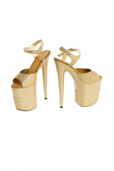Buty- platformy złote błyszczące 40