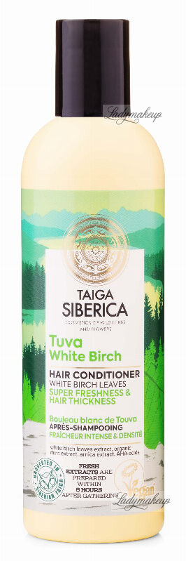 NATURA SIBERICA - Taiga Tuva White Birch Hair Conditioner - Odżywka do włosów z białą brzozą - Odświeżenie & Pogrubienie - 270 ml