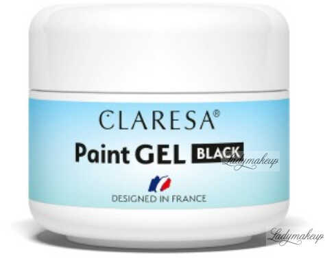 CLARESA - PAINT GEL - Żel do zdobień paznokci UV/LED - 5 g - BLACK