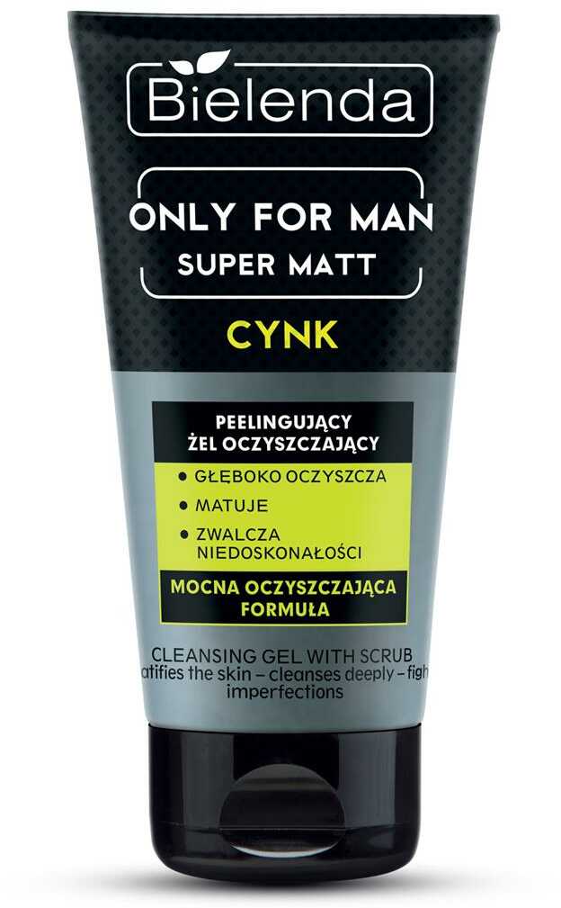 Bielenda Only For Men Peelingujący żel Oczyszczający Super Mat, 150g