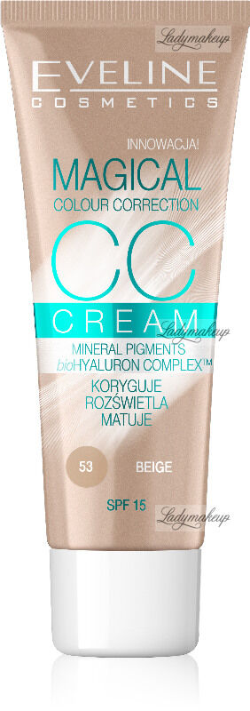 Eveline Cosmetics - MAGICAL CC CREAM - Krem koloryzujący CC - 53 - BEIGE