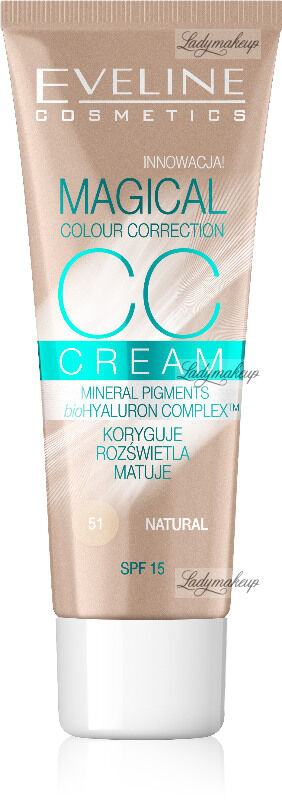 Eveline Cosmetics - MAGICAL CC CREAM - Krem koloryzujący CC - 51 - NATURAL