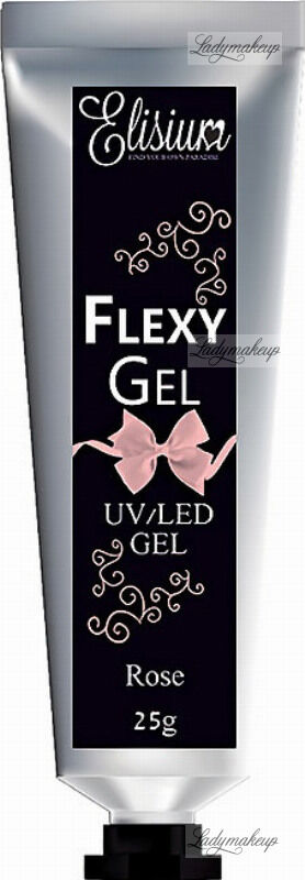Elisium - UV/LED GEL - FLEXYGEL - Żel do stylizacji paznokci - 25 g - ROSE - 25 g