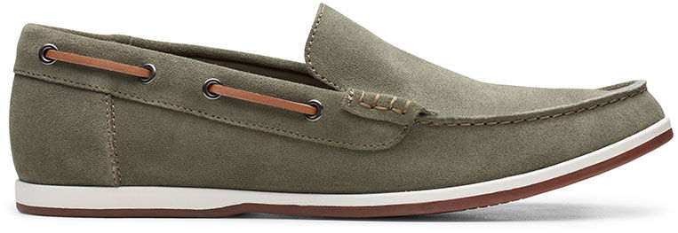 Mokasyny męskie Clarks Morven Sun zielone261481757