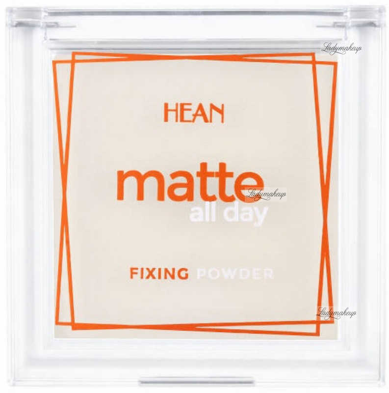 HEAN - Matte All Day - Fixing Powder - Matujący puder do twarzy - 9 g - 51 TRANSLUCENT