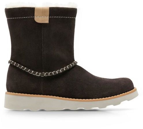 Śniegowce dziecięce Clarks Crown Piper brązowe261359007