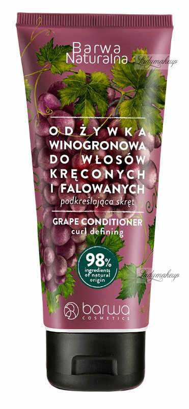 BARWA - Barwa Naturalna - Grape Conditioner - Odżywka winogronowa do włosów kręconych i falowanych - 200 ml