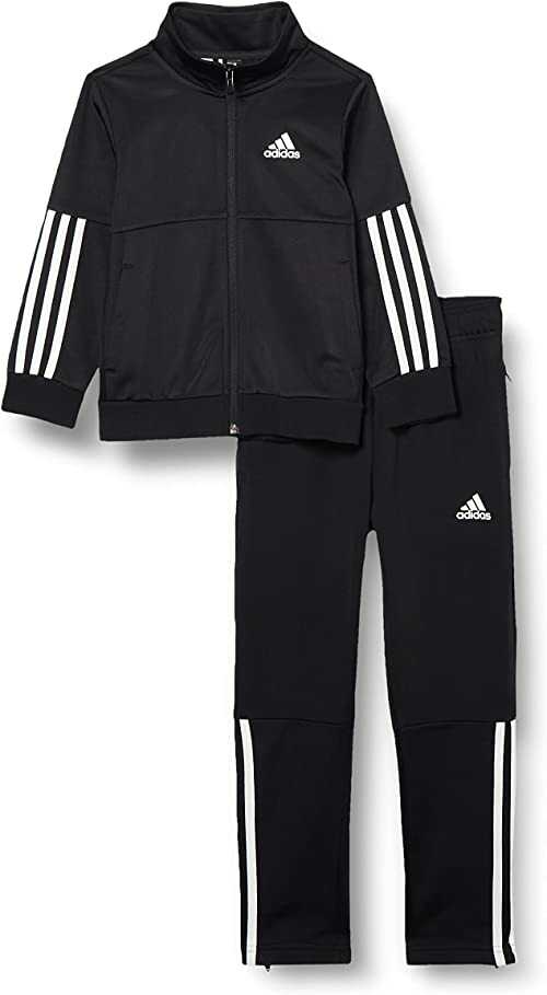 adidas Chłopcy B Team Gym Suit, top: czarny/biały spód: czarny/biały, 14 lat UK