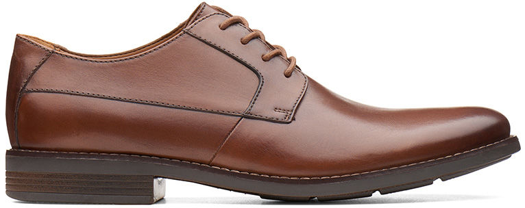 Półbuty męskie Clarks Becken Plain brązowe261241758