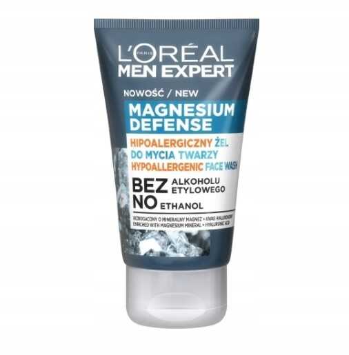 L''Oreal MEN Magnesium Defence Żel myjący do twarzy
