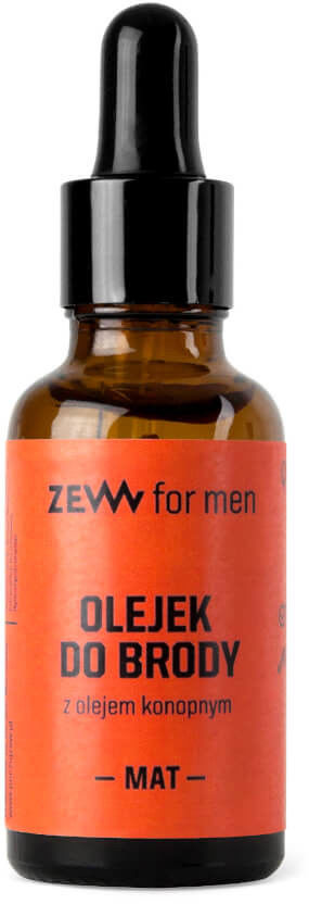 Zew For Men Olejek Do Brody Połysk Olejek do brody z olejem konopnym 30 ml