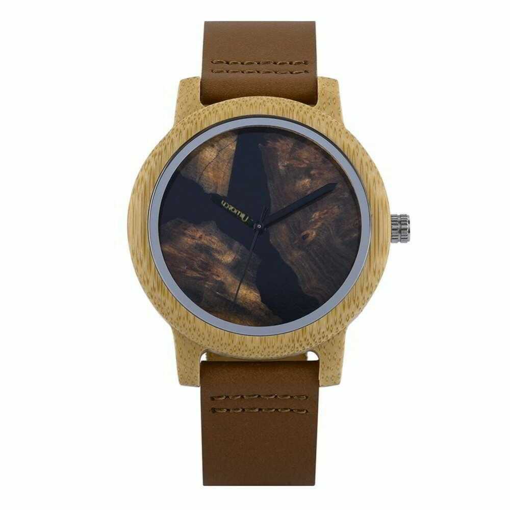 Zegarek drewniany Niwatch EPOXY - tarcza 45 mm