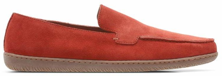Mokasyny męskie Clarks Saltash Free bordowe 261414157