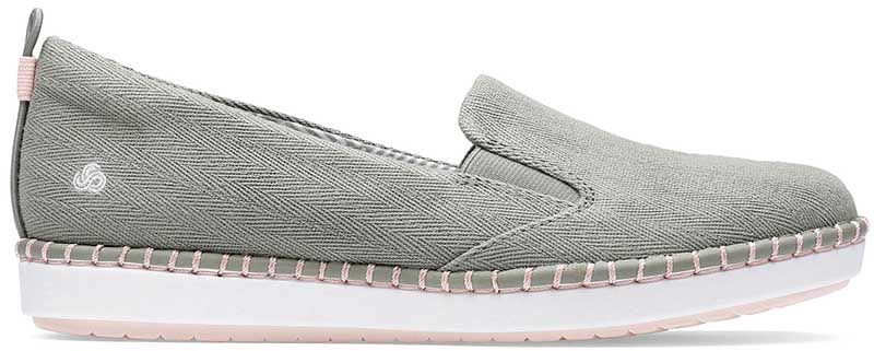Półbuty damskie Clarks Step Glow Slip zielone261403084