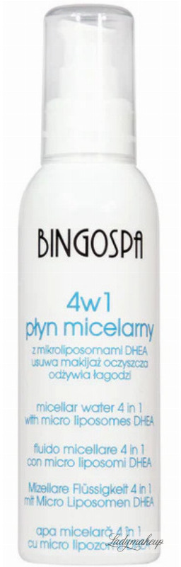 BINGOSPA - Micellar Water 4 in 1 - Płyn micelarny 4w1 z mikroliposomami DHEA - 150 ml