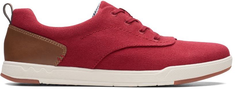 Półbuty męskie Clarks Step Isle Crew czerwone261406557