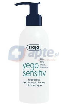 Ziaja Yego Sensitiv łagodzący żel do mycia twarzy dla mężczyzn 200ml