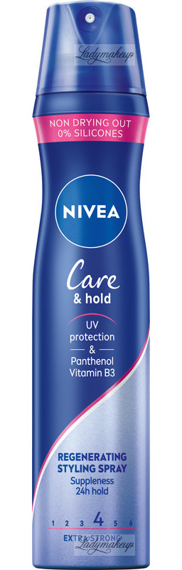 Nivea - Care & Hold - Regenerating Styling Spray - Lakier do włosów z pantenolem i wit. B3 - 4 Extra Strong - 250 ml