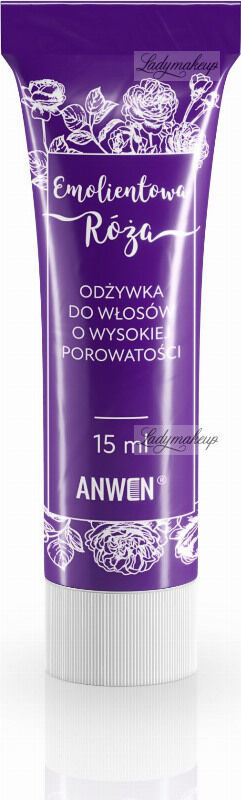 ANWEN - Emolientowa Róża - Mini odżywka do włosów o wysokiej porowatości - 15 ml