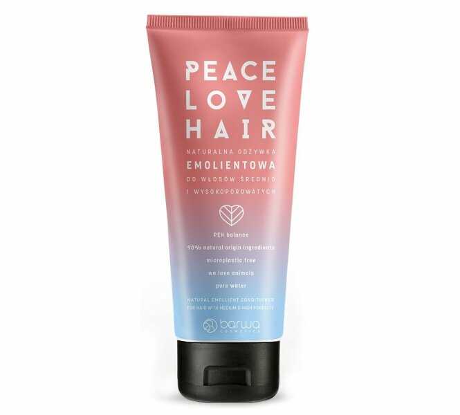 BARWA Peace Love Hair Naturalna Odżywka emolientowa do włosów średnio i wysokoporowatych 180ml