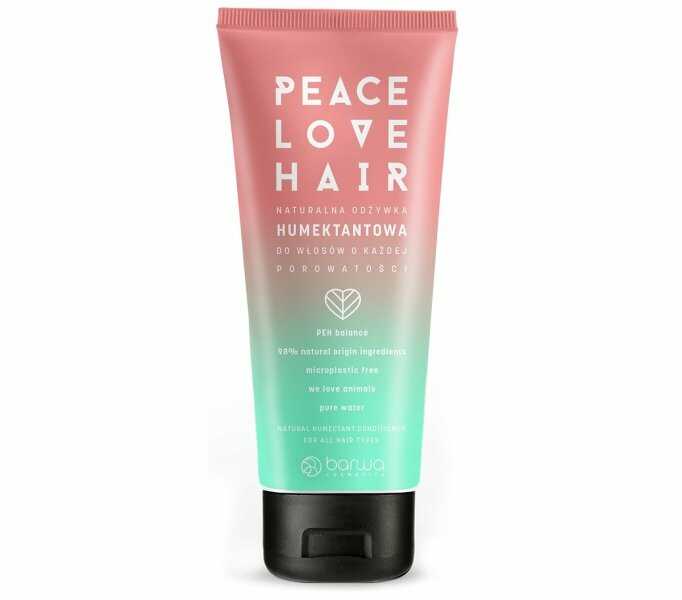 BARWA Peace Love Hair Naturalna Odżywka humektantowa do włosów o każdej porowatości 180ml