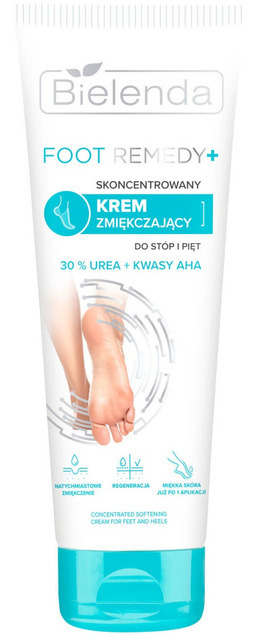 Bielenda Foot Remedy skoncentrowany krem zmiękczający do stóp i piet 30 % UREA + kwasy AHA 75ml
